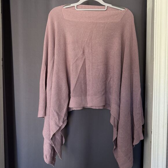 Lululemon Forward Flow Cape Womens Poncho Sweater Top One Size Vintage Mauve - Picture 1 of 7